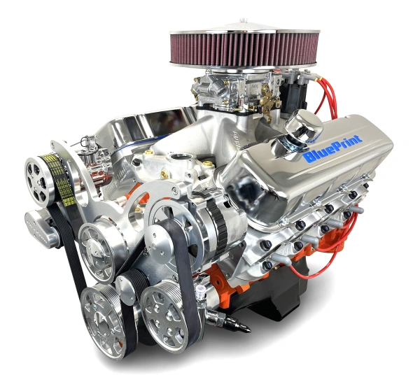 BluePrint Engines GM Big Block Compatible Pro Series 540 c.i. Deluxe Dressed - Polished Pulley Kit - Carbureted