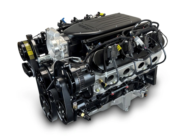 BluePrint Engines GM LS Compatible 427 c.i. Pro Series Engine - BPE Cast Intake - Deluxe Dressed - Black Pulley Kit - Holley Terminator X Max